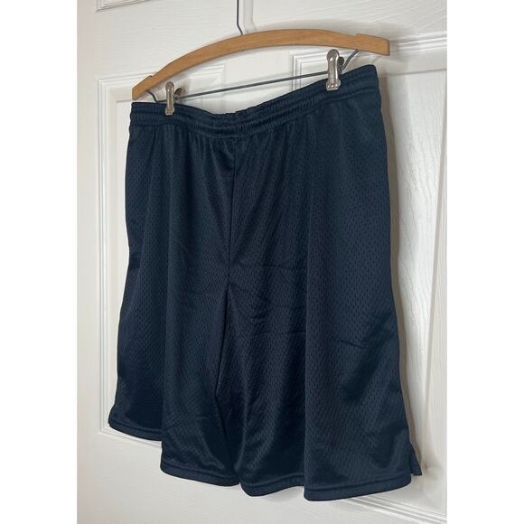Champion Men's Navy Blue Athletic Casual Mesh Shorts 100% Polyester Size Large - Picture 7 of 11